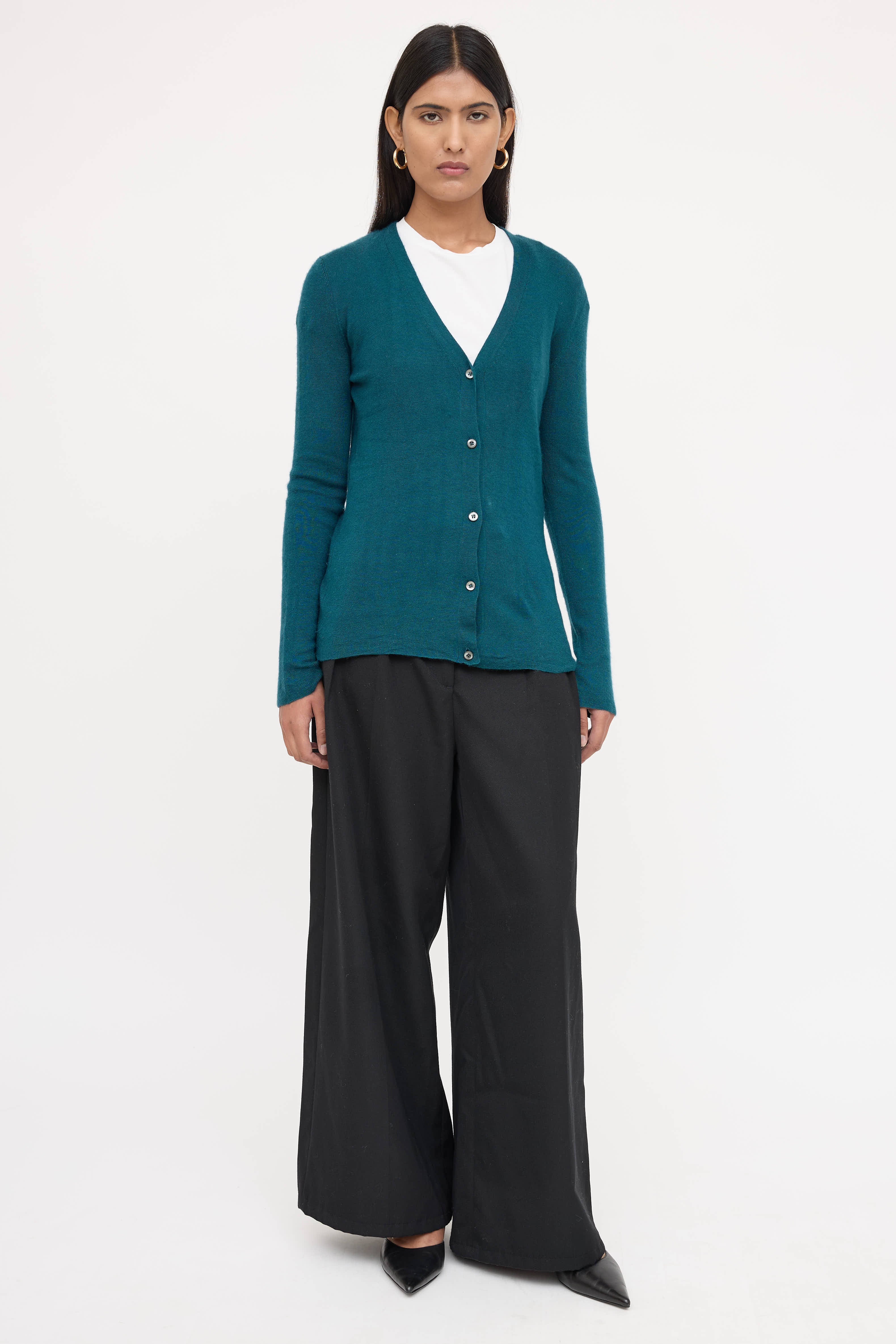Prada Knit Button Up Cardigan