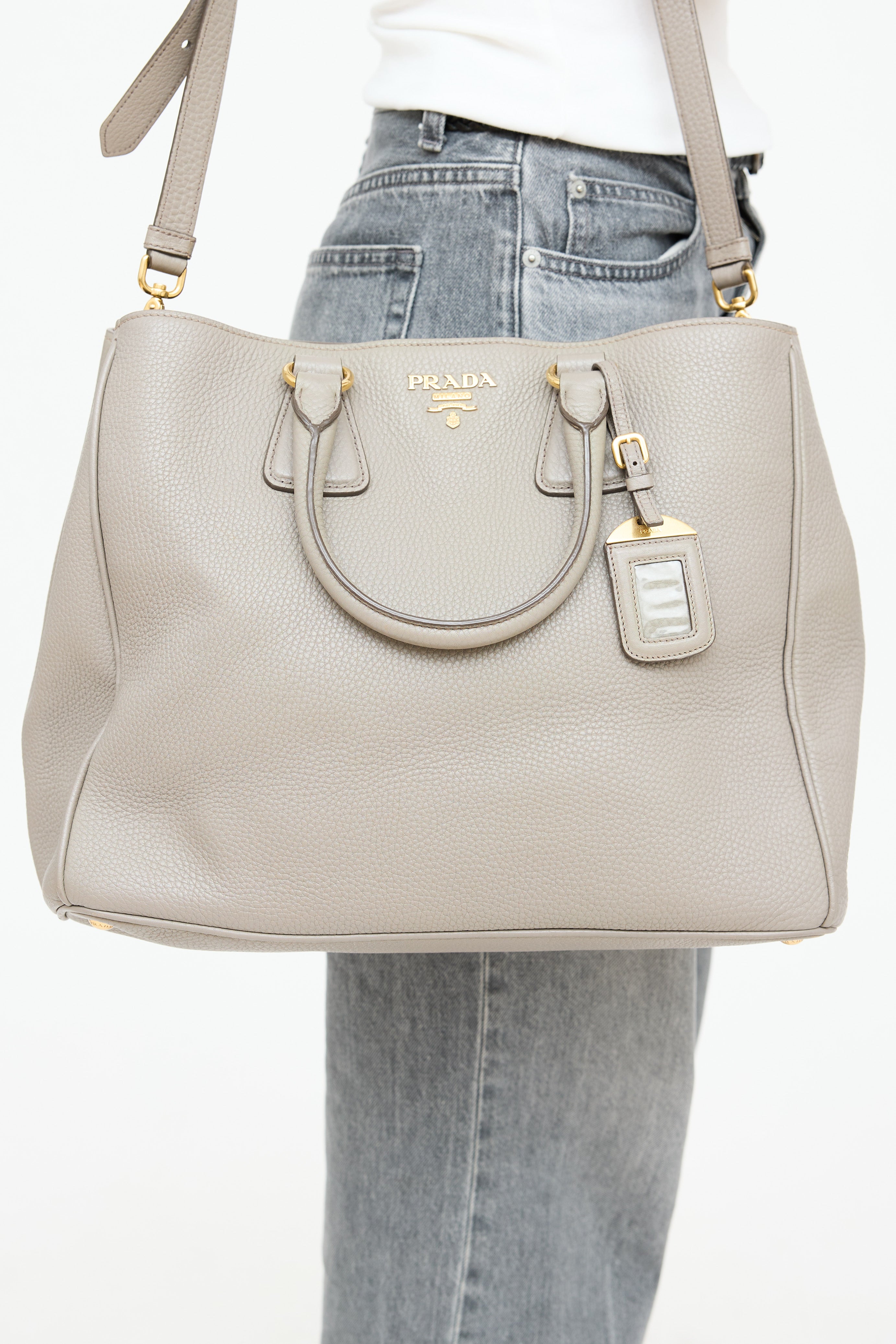 Prada Vitello Daino Tote Bag
