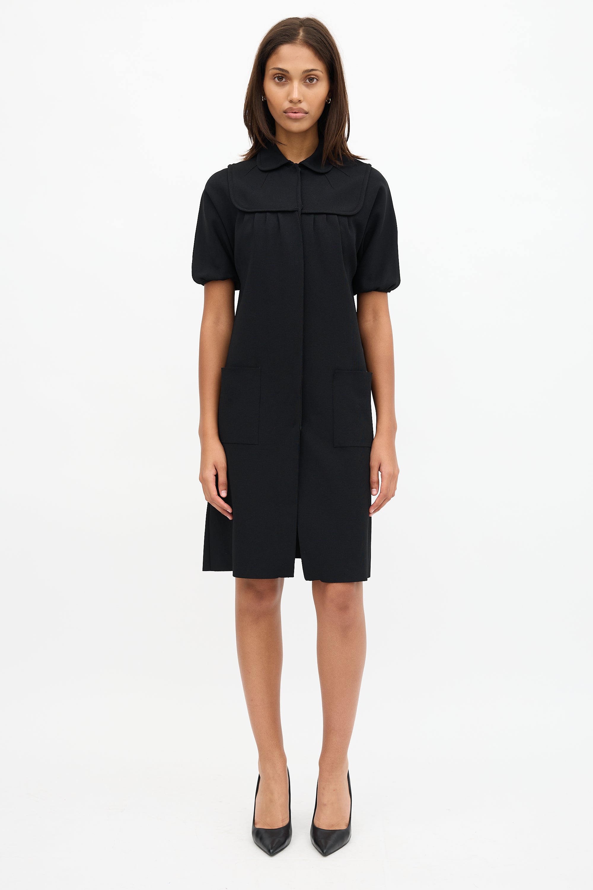 Prada Knit Button Up Dress