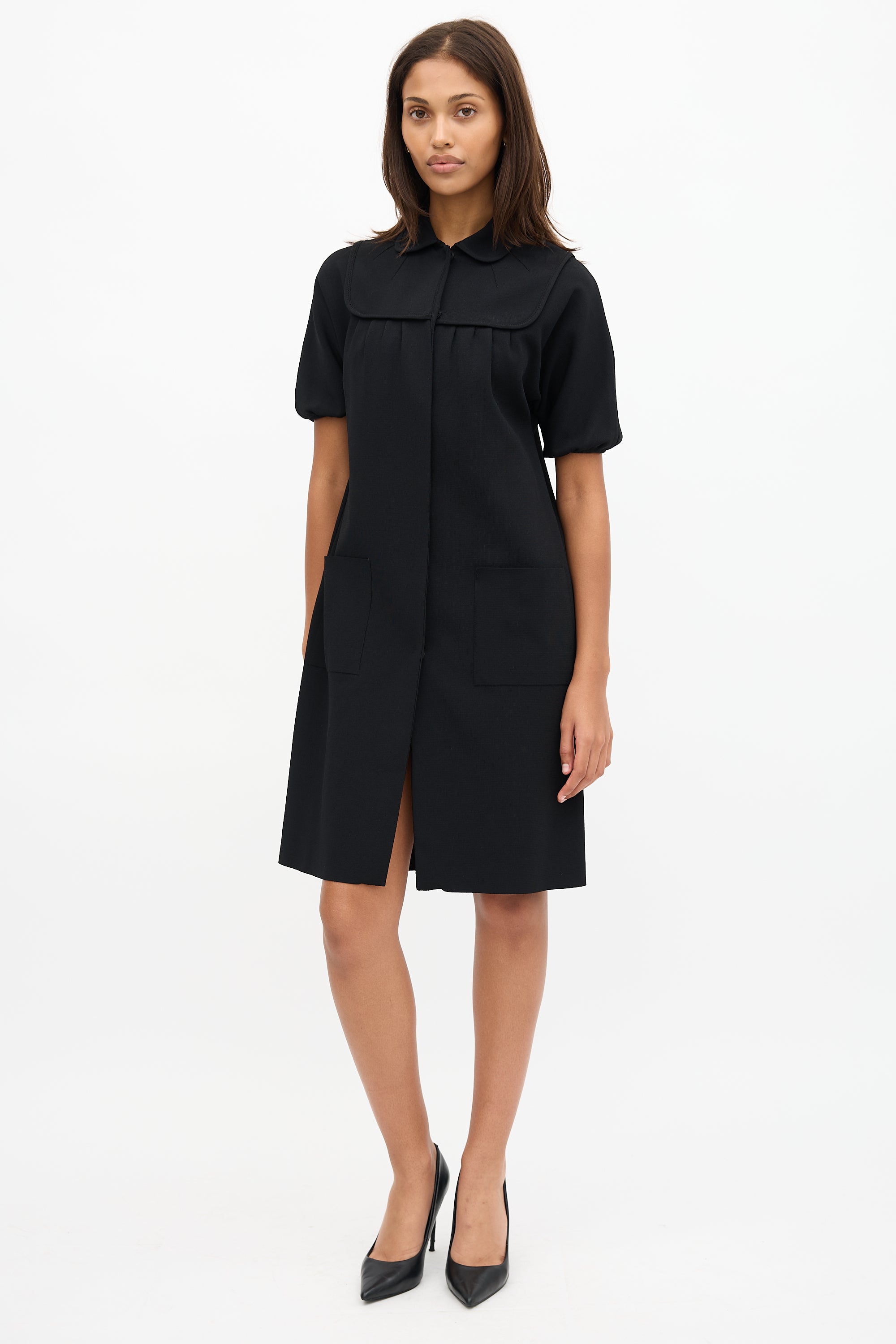 Prada Knit Button Up Dress