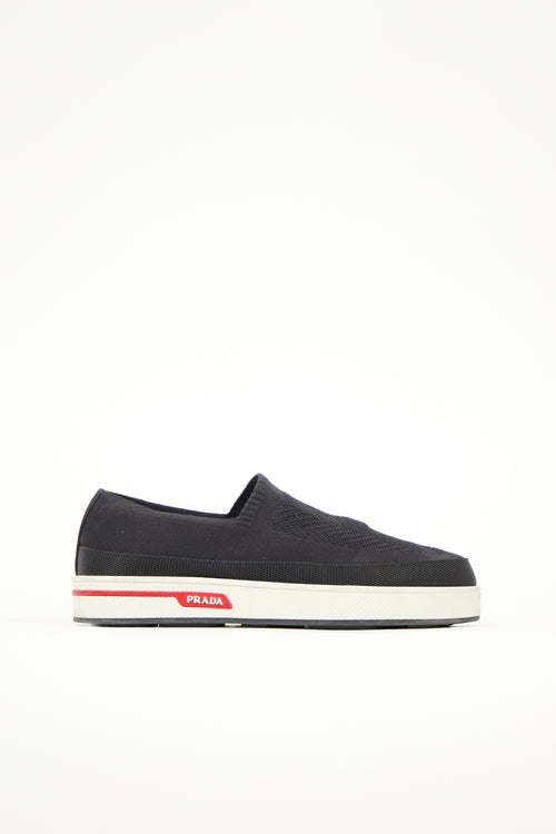 Prada Knit Slip On Sneaker