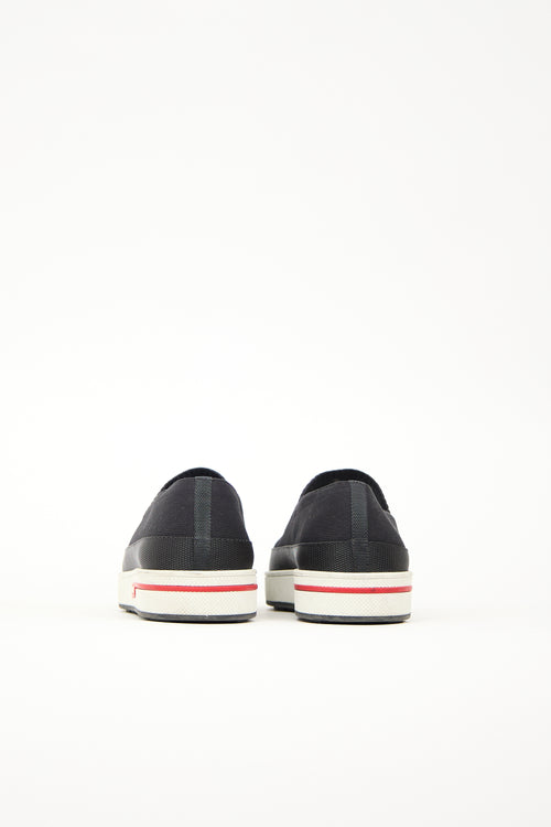 Prada Knit Slip On Sneaker