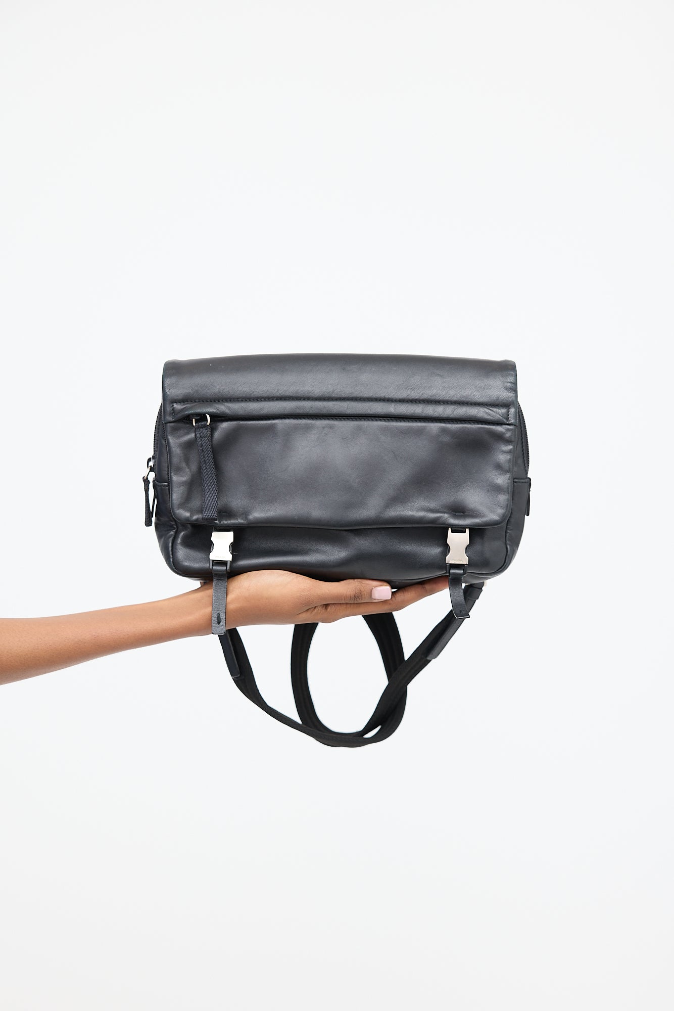 Prada Leather Chest Rig Backpack