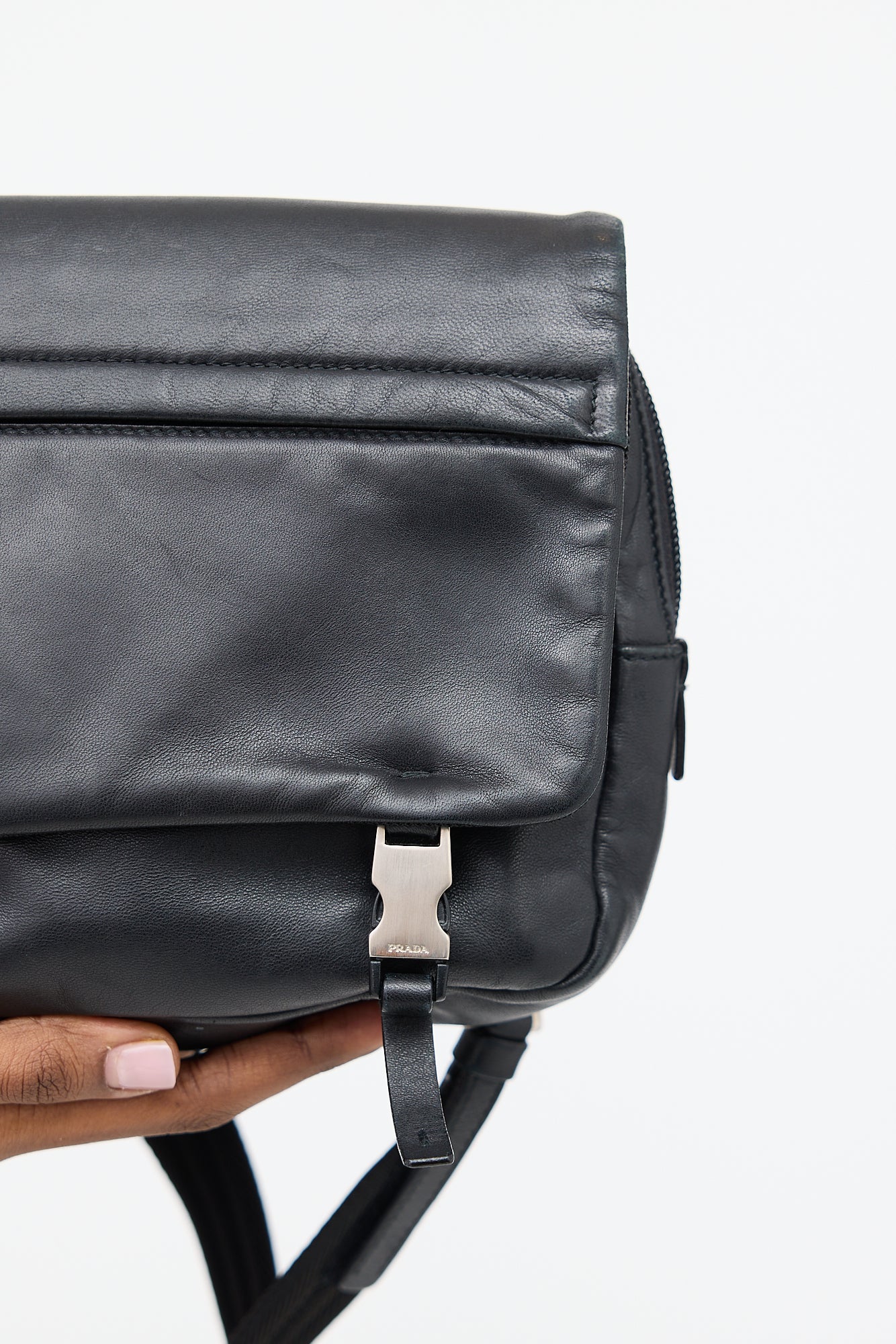 Prada Leather Chest Rig Backpack