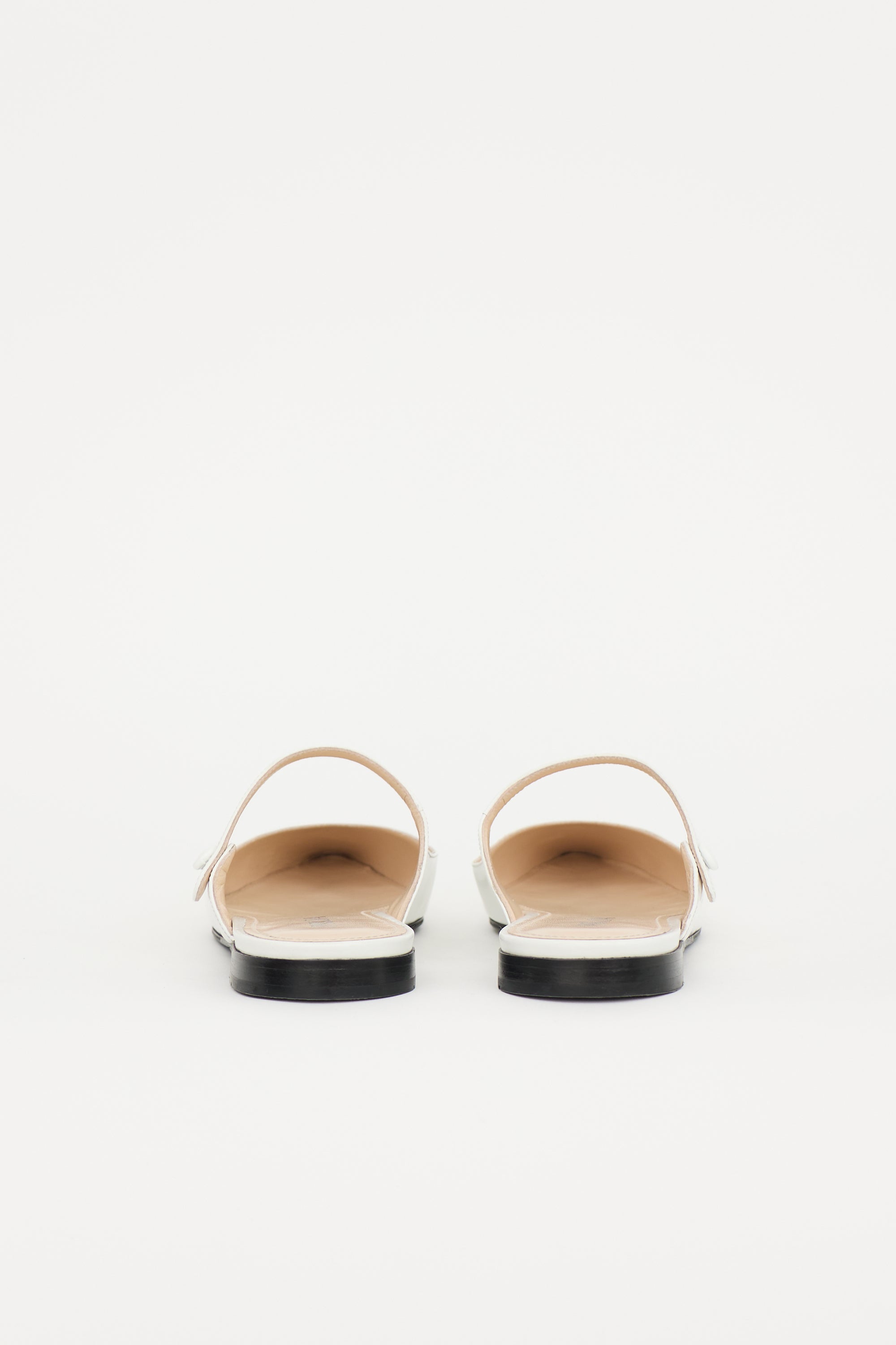 Prada Leather Cutout Mary Jane Mule