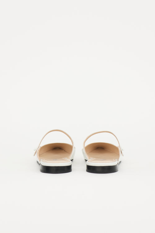Prada Leather Cutout Mary Jane Mule
