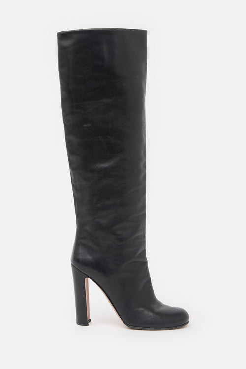 Prada Leather Knee Boot