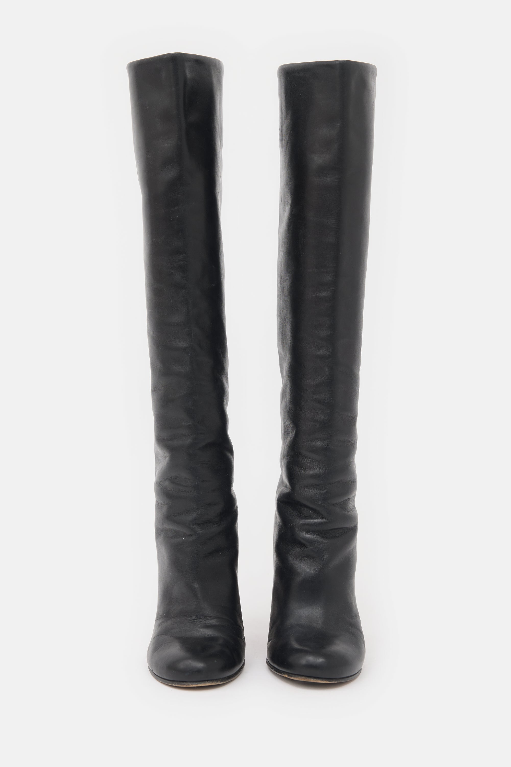 Prada Leather Knee Boot