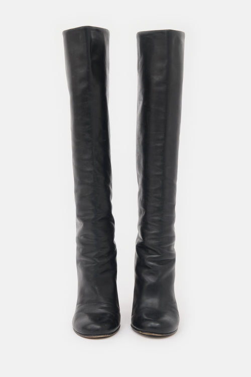 Prada Leather Knee Boot