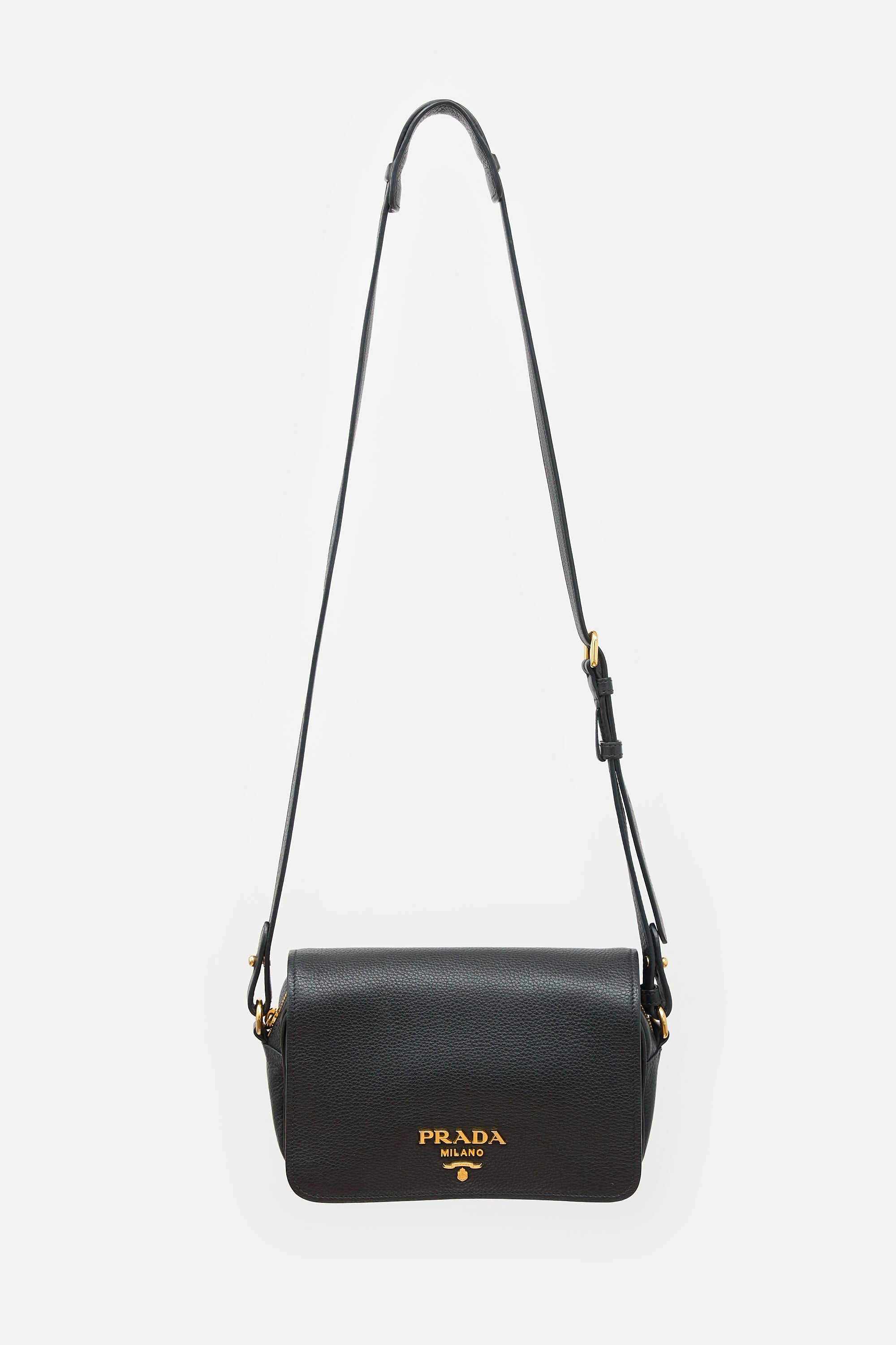Prada Leather Vitello Phenix Flap Bag
