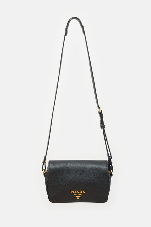 Prada Leather Vitello Phenix Flap Bag
