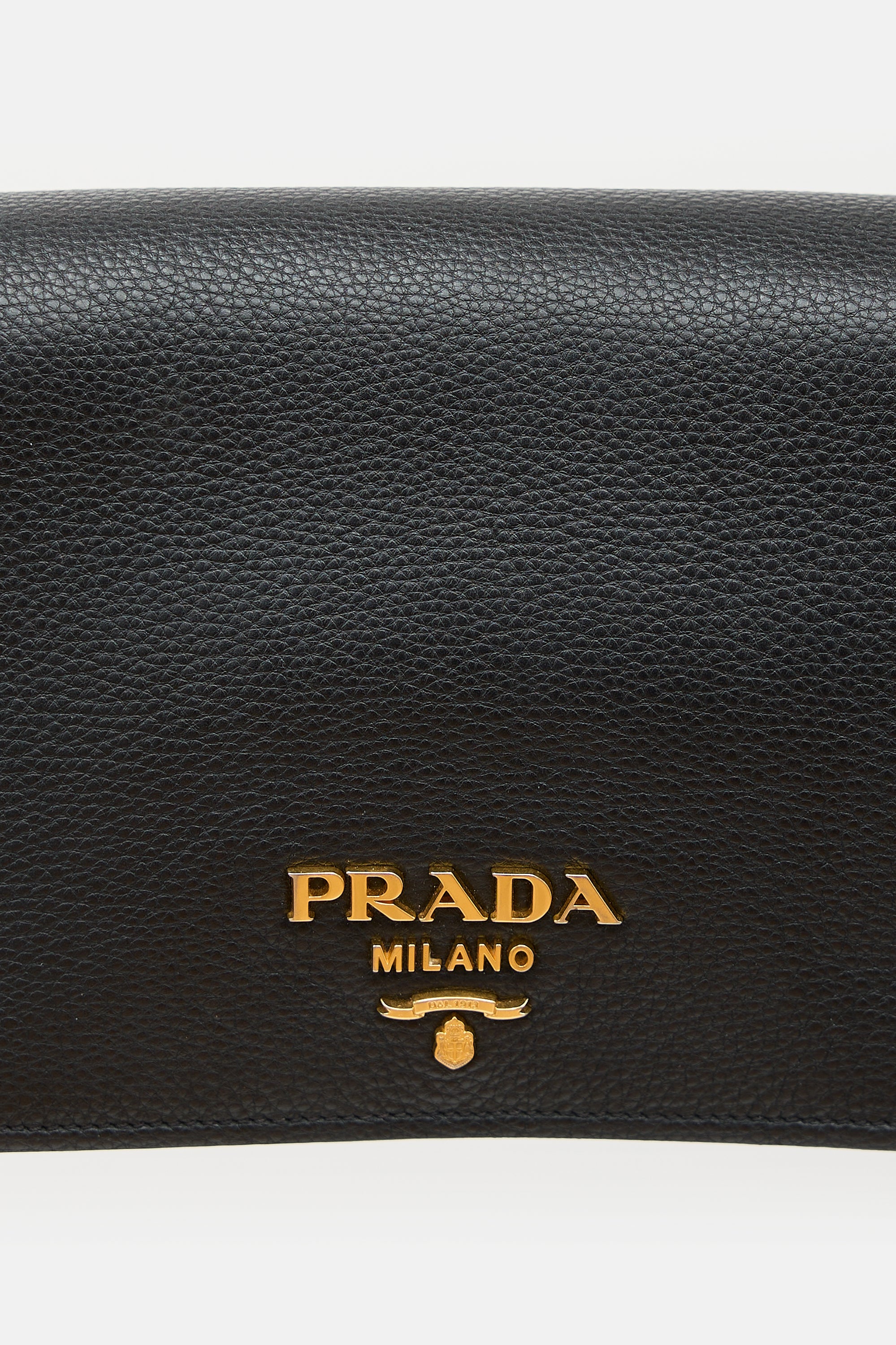 Prada Leather Vitello Phenix Flap Bag