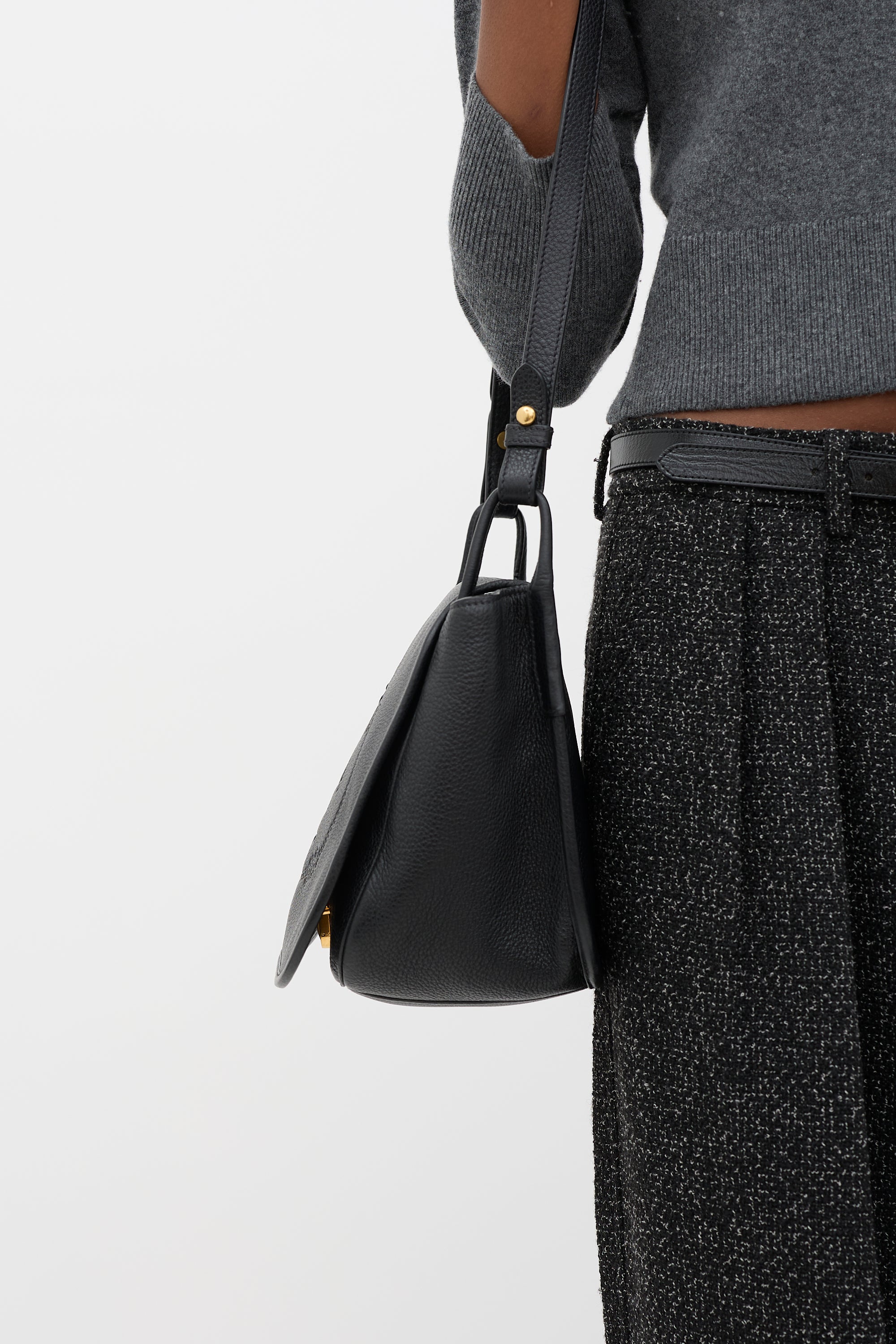 Prada Leather Messenger Bag