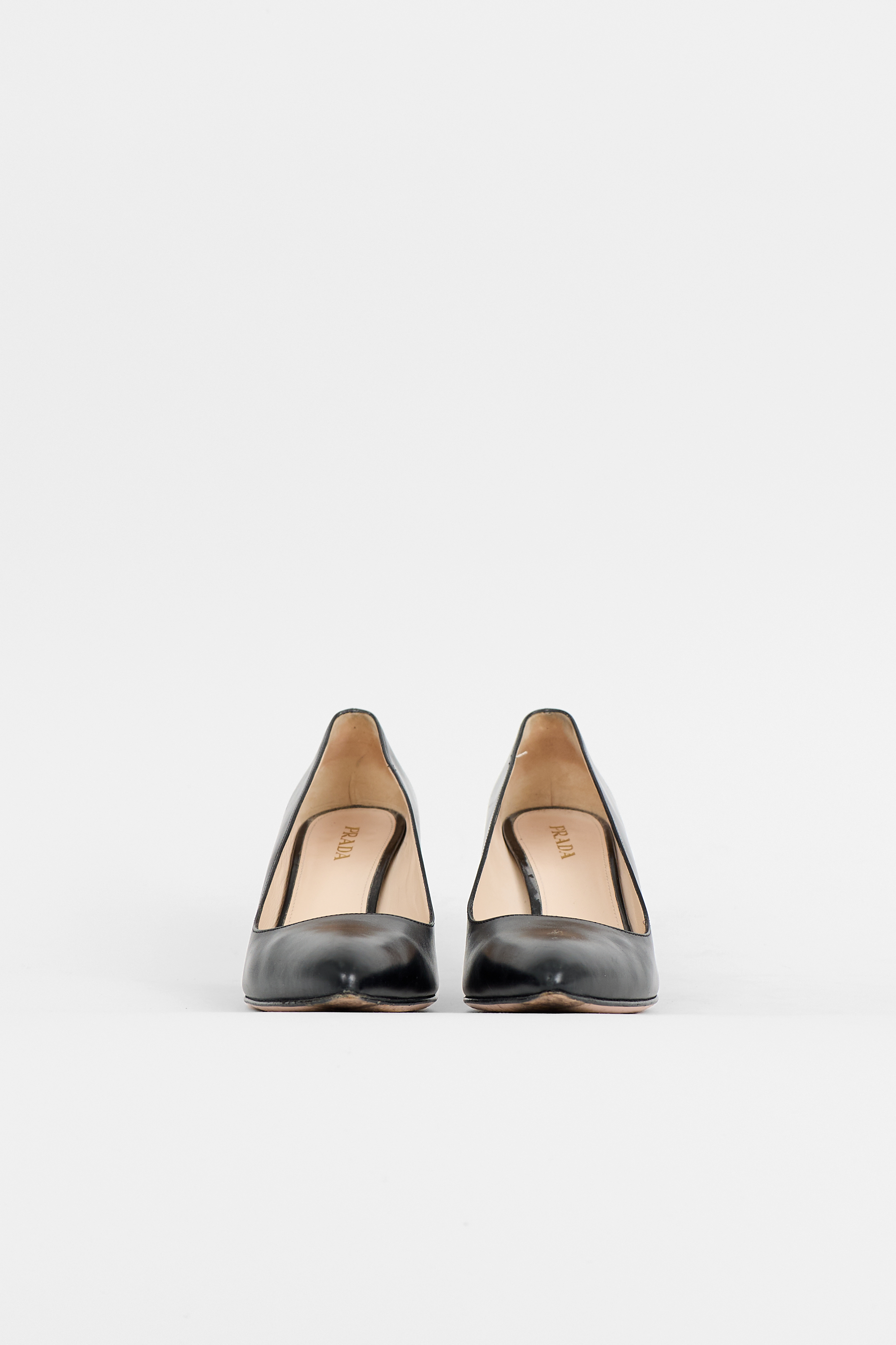 Prada Leather Point Toe Pump