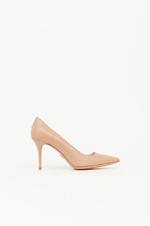Prada Leather Pointed Pump