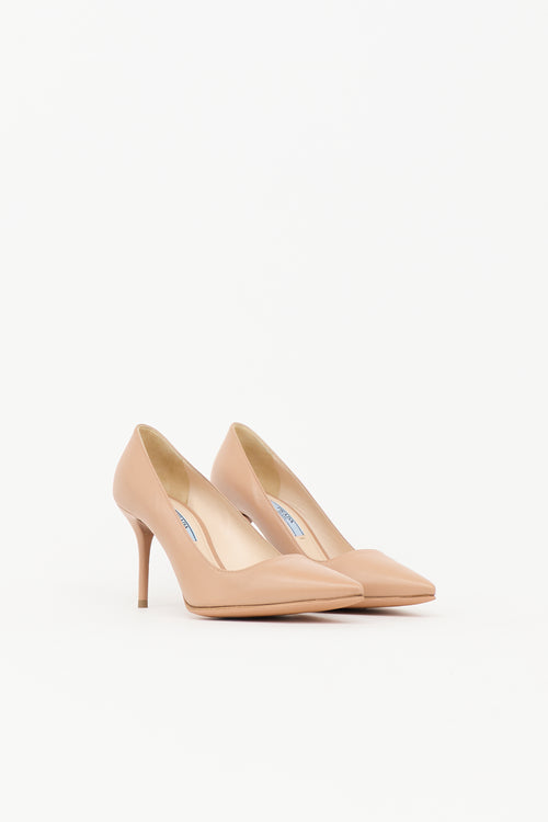 Prada Leather Pointed Pump