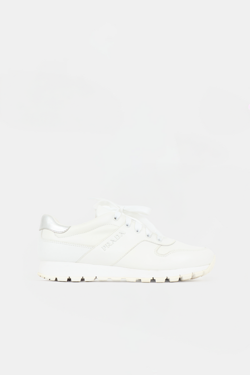 Prada Leather Match Race Sneaker