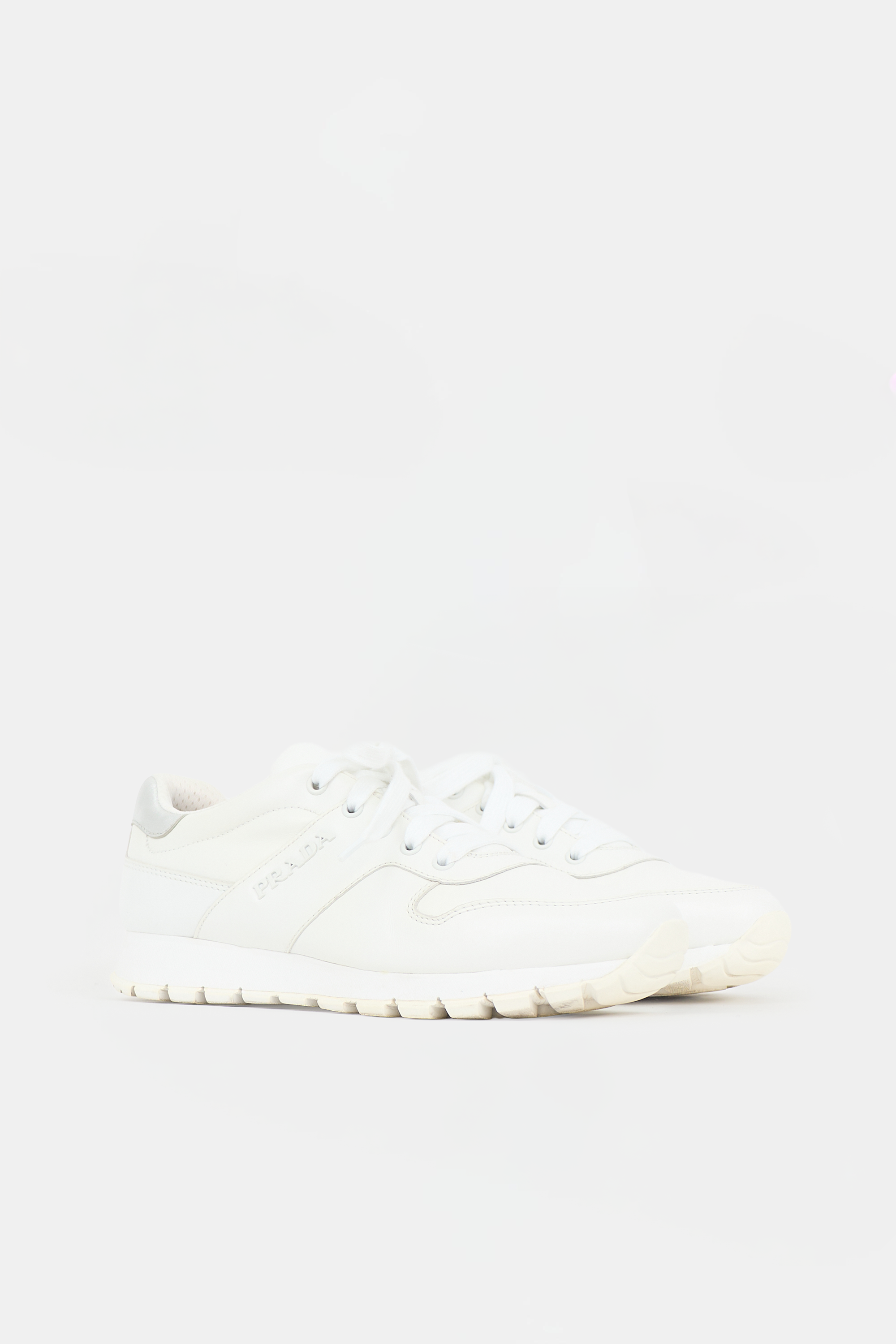 Prada Leather Match Race Sneaker