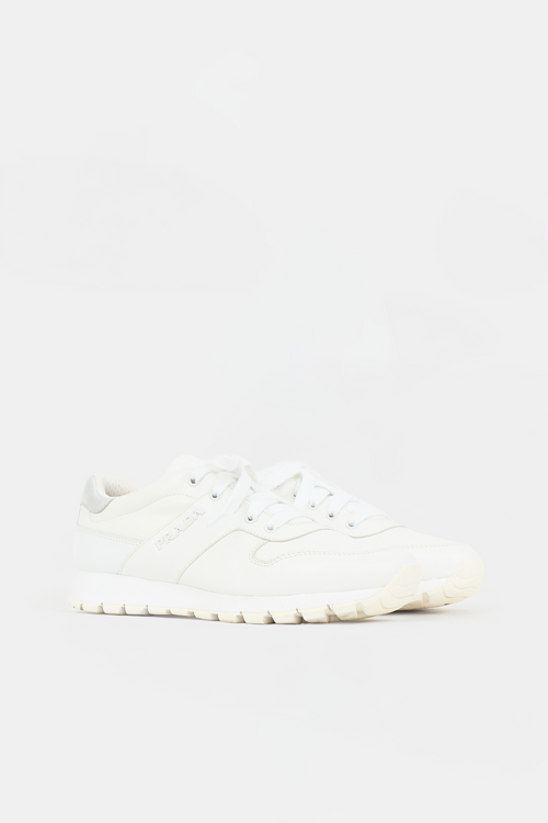 Prada Leather Match Race Sneaker