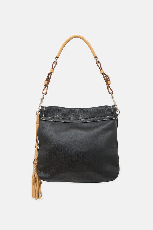Prada Leather Tassel Shoulder Bag