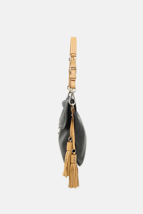 Prada Leather Tassel Shoulder Bag
