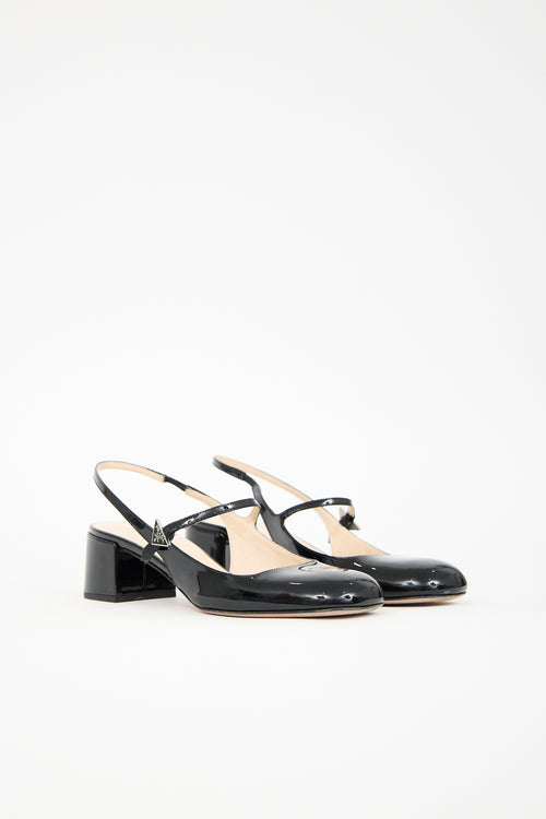 Prada Patent Leather Mary Jane Heel