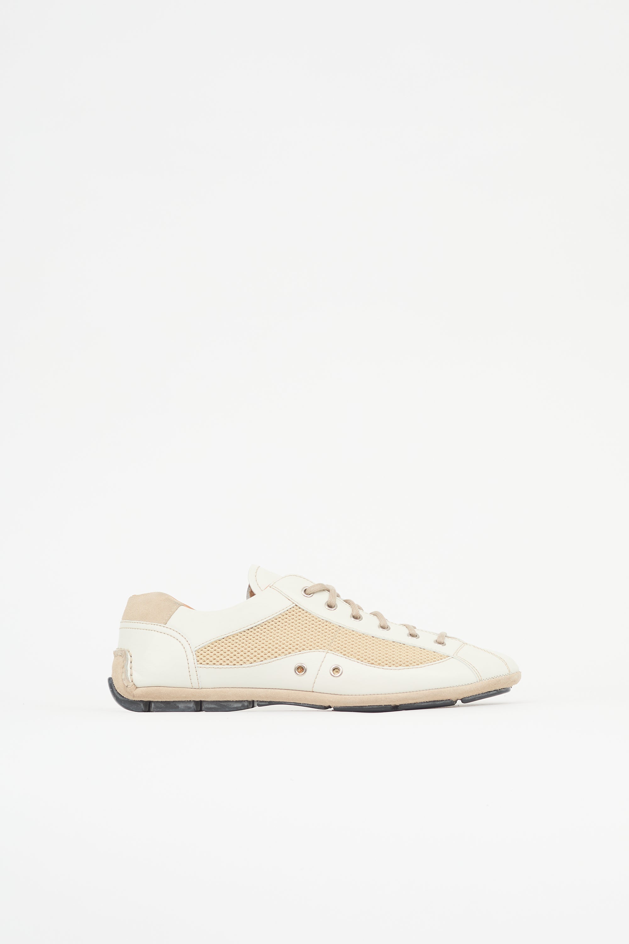 Prada Leather & Mesh Sneaker