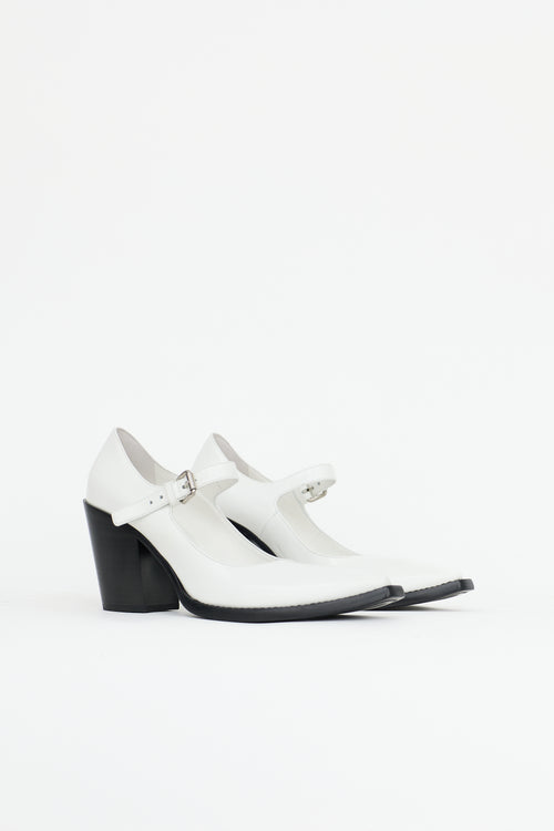 Prada Leather Cedro Heel