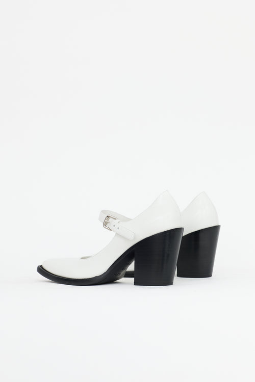 Prada Leather Cedro Heel
