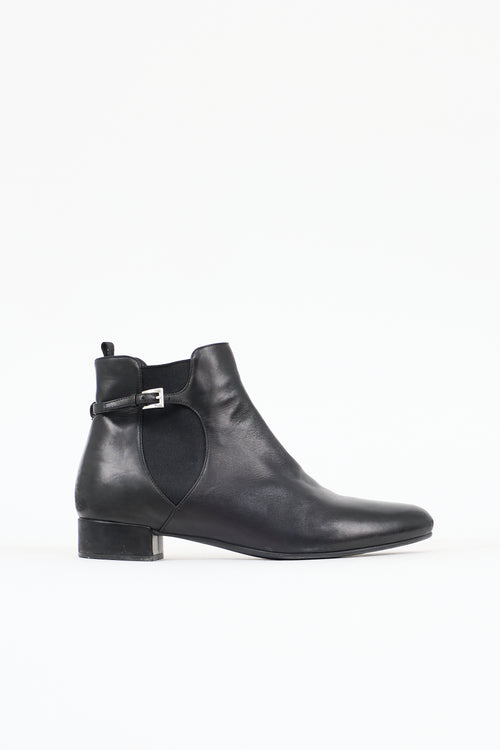 Prada Leather Chelsea Ankle Boot