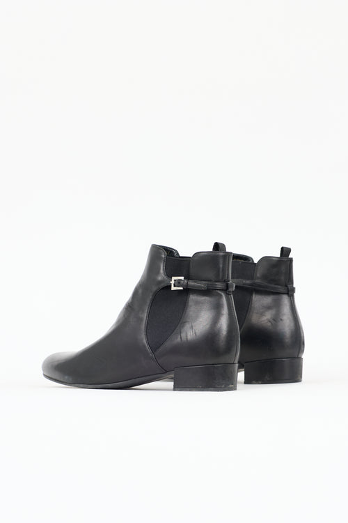 Prada Leather Chelsea Ankle Boot