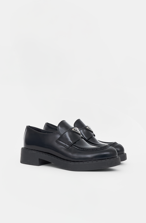 Prada Leather Logo Loafer