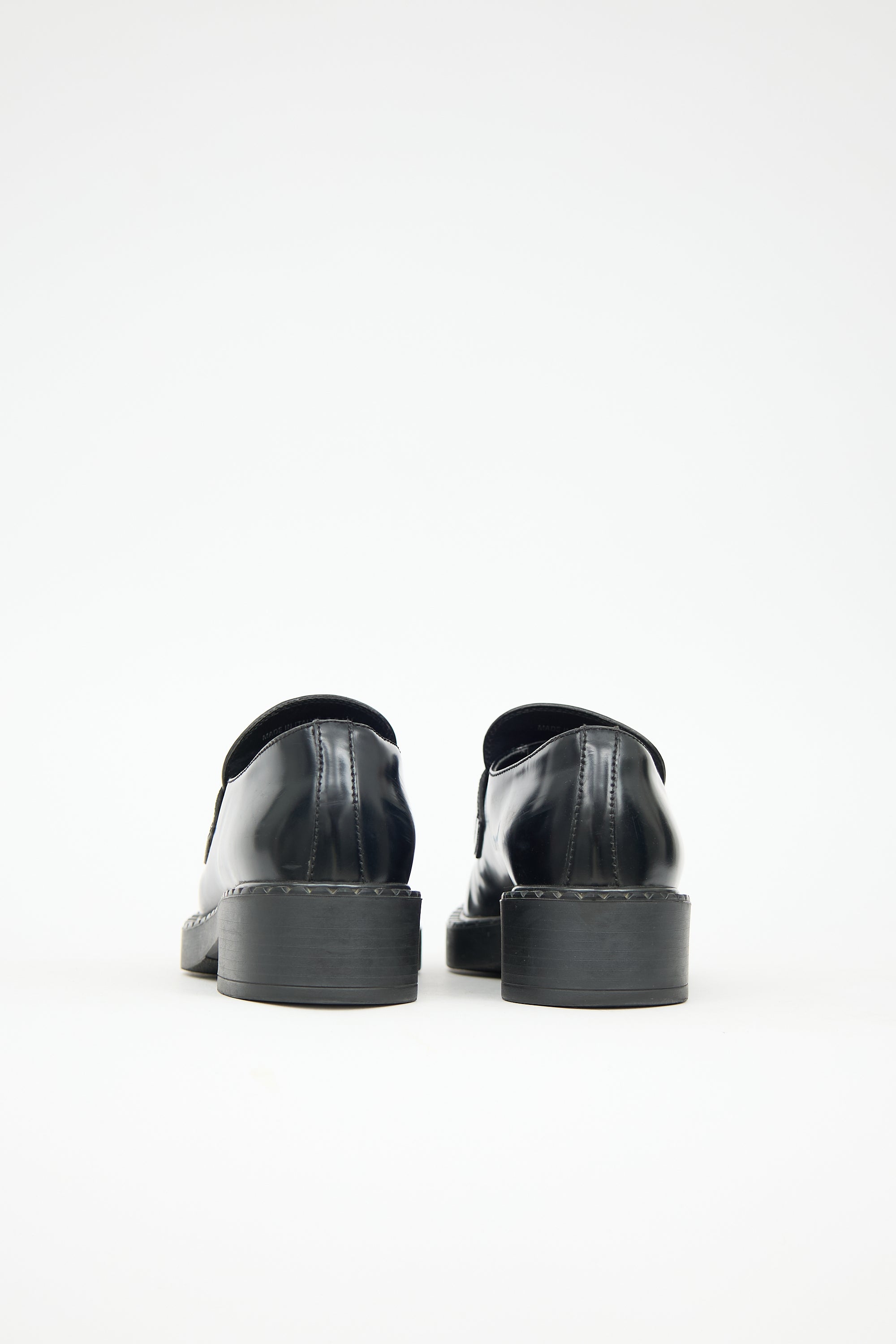 Prada Leather Logo Loafer