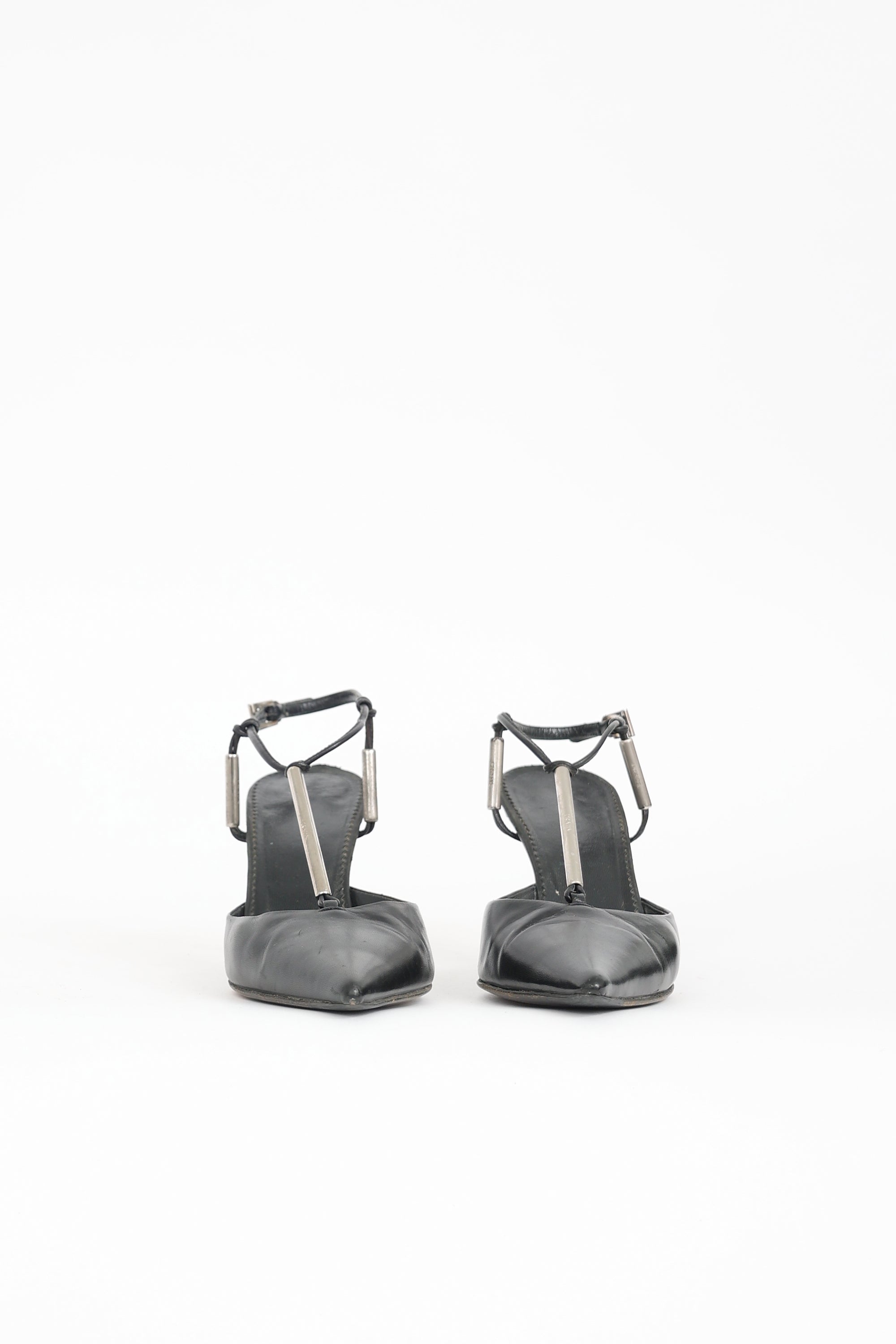 Prada Leather T-Strap Pump