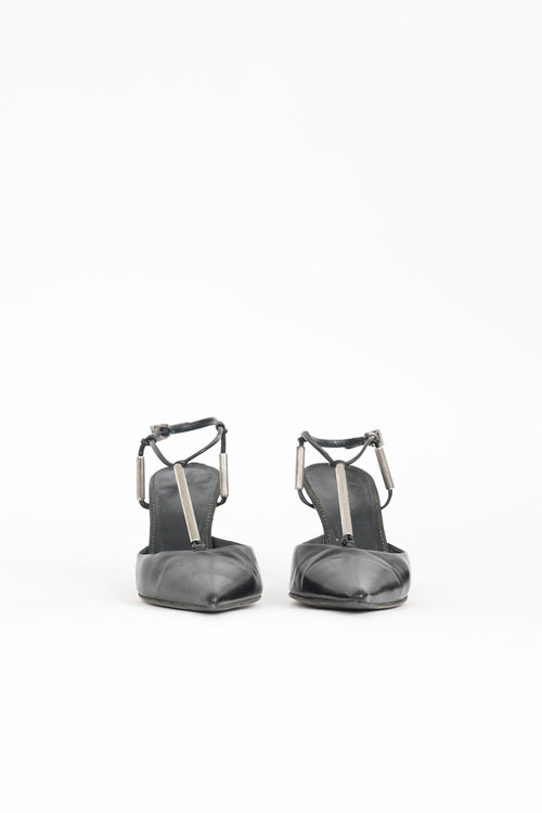 Prada Leather T-Strap Pump