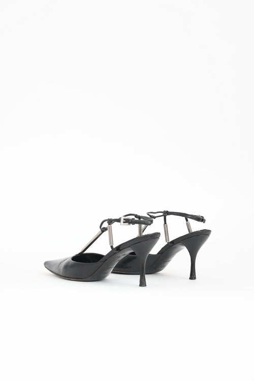 Prada Leather T-Strap Pump