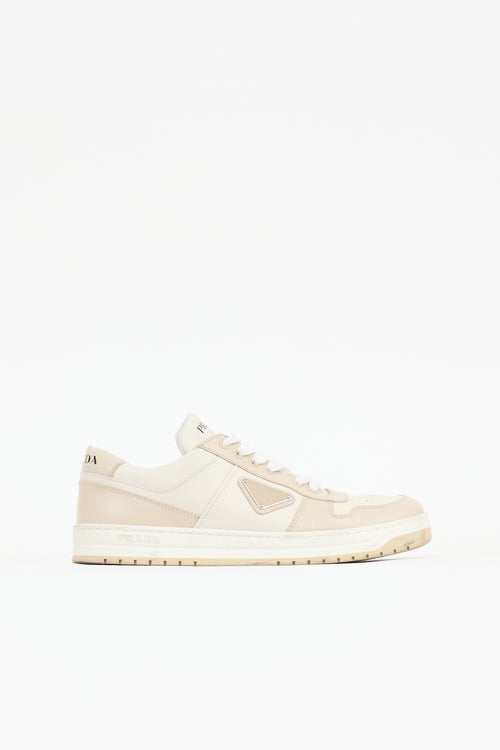 Prada Leather Triangle Logo Sneaker