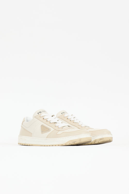 Prada Leather Triangle Logo Sneaker