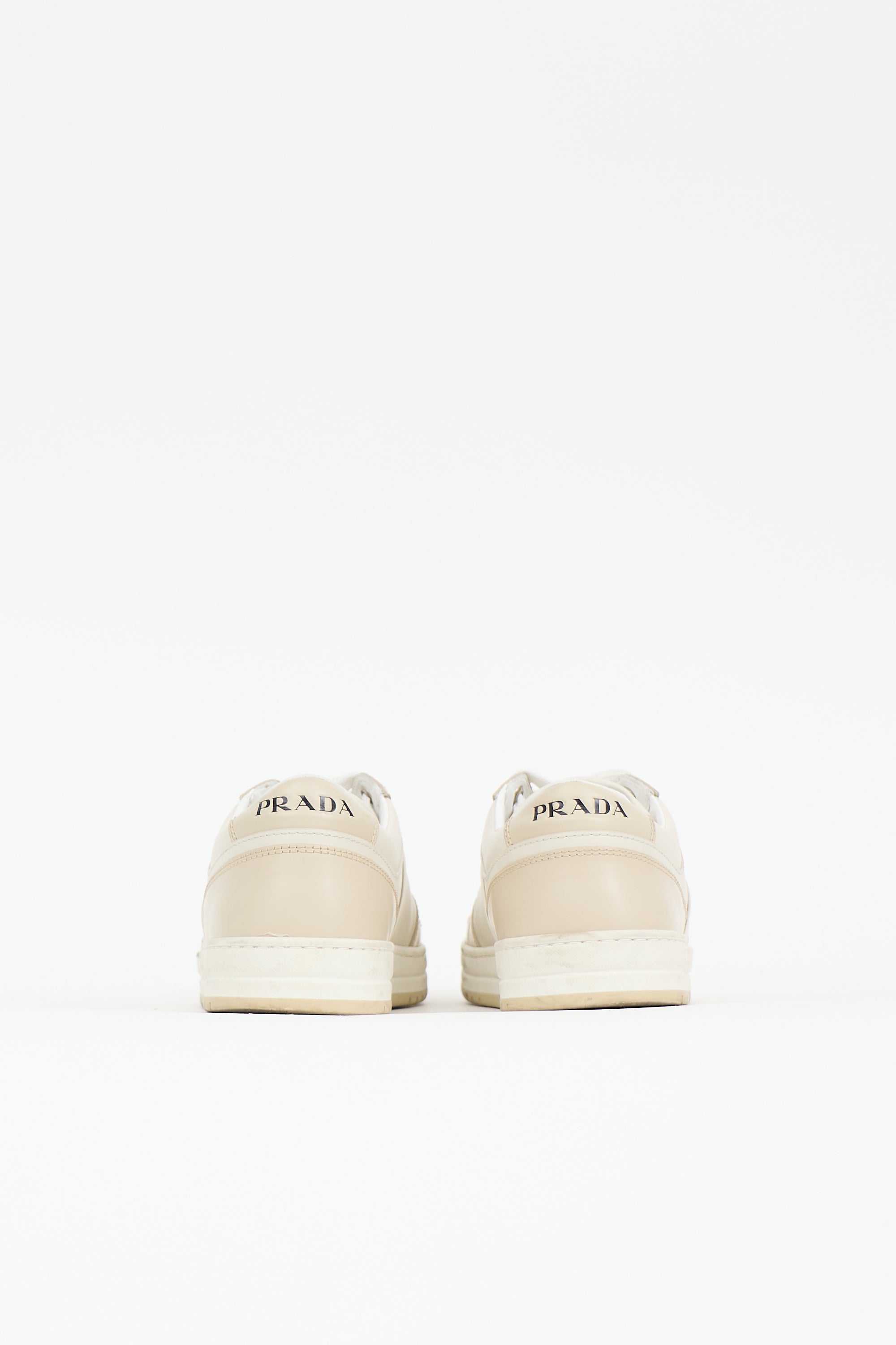 Prada Leather Triangle Logo Sneaker