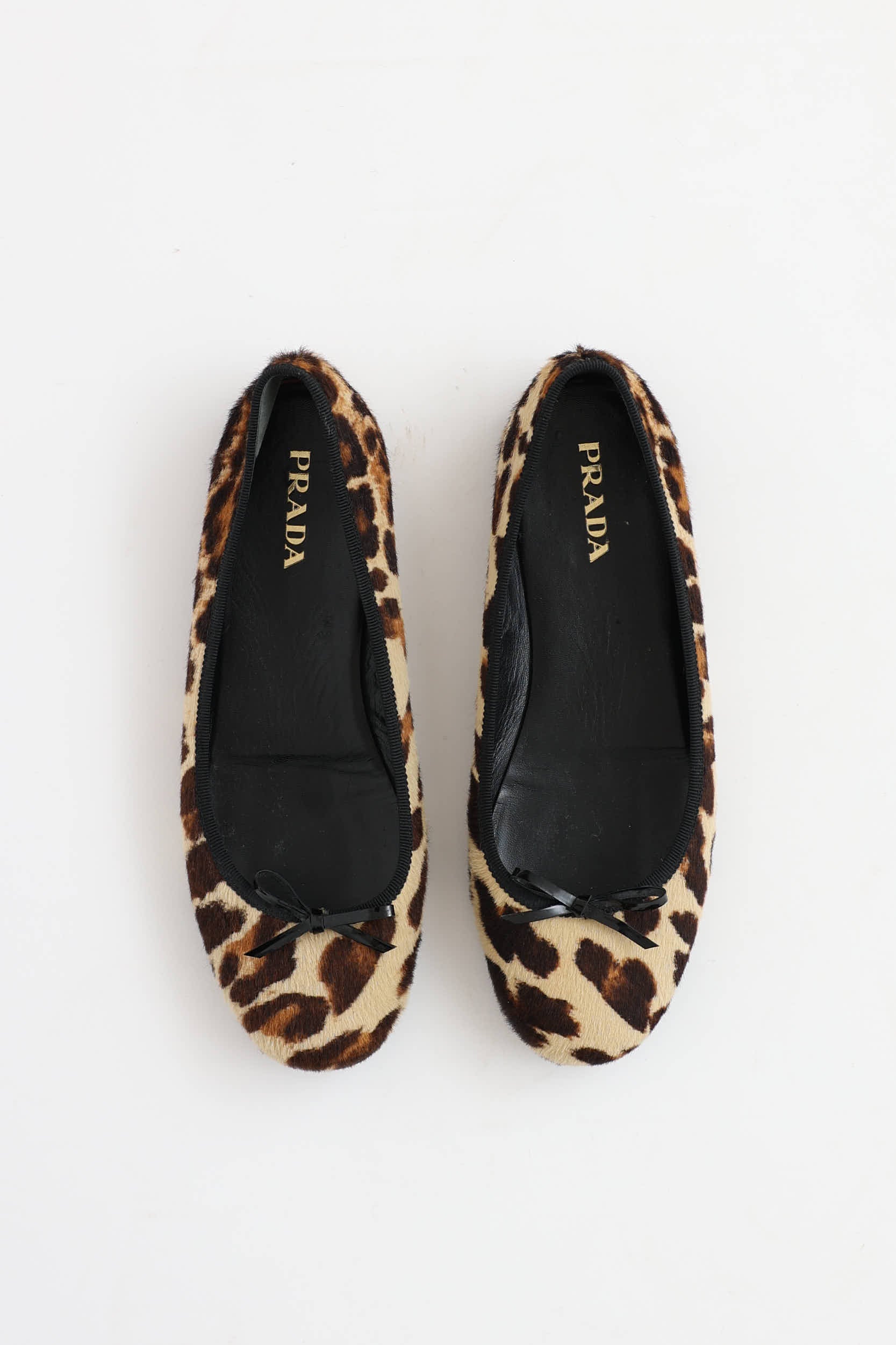 Prada Textured Hair Printed Flat