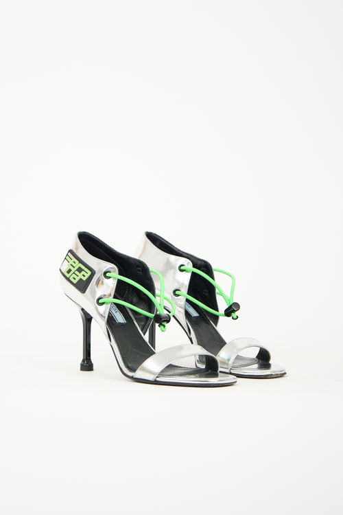 Prada FW 2018 Patent Logo Heel