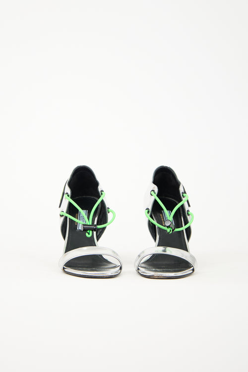 Prada FW 2018 Patent Logo Heel