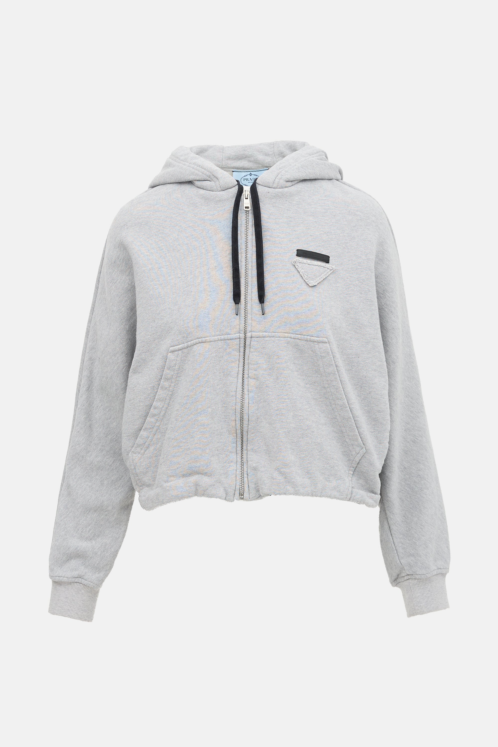 Prada Logo Zip Hoodie