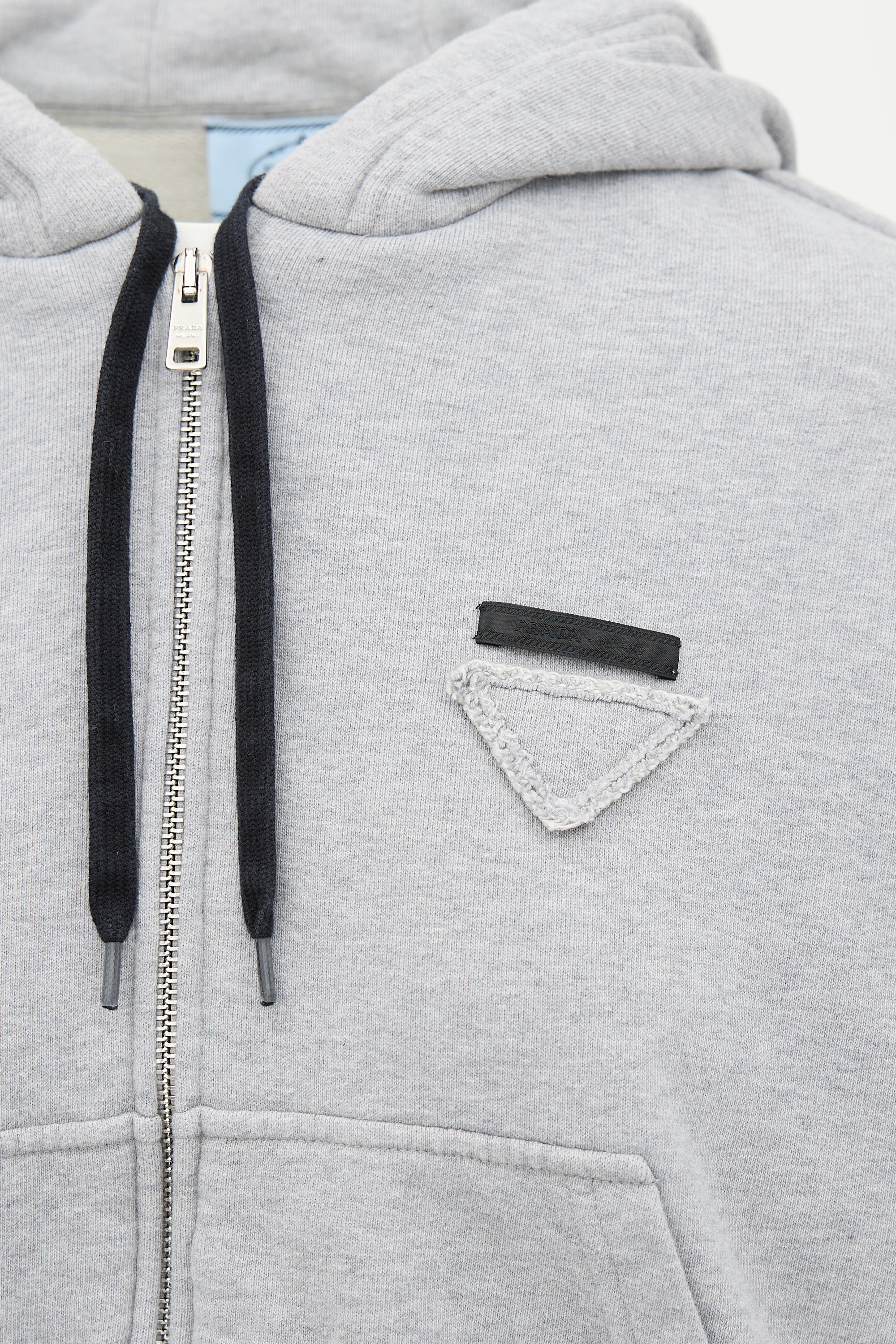 Prada Logo Zip Hoodie