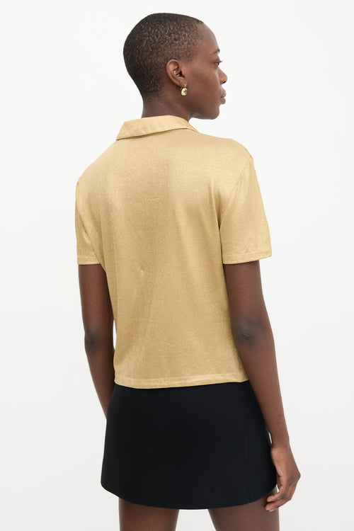 Prada Metallic Knit Shirt