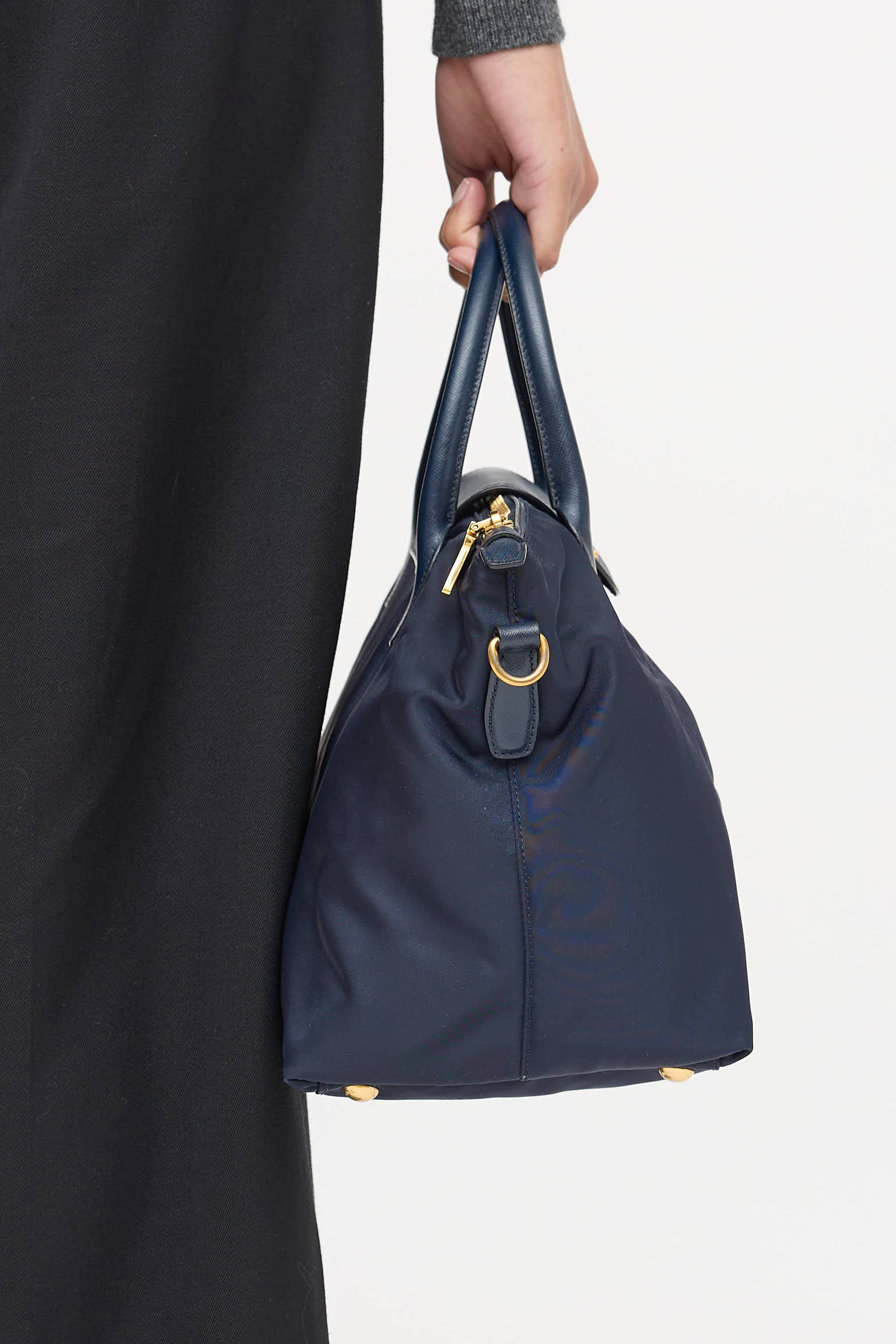 Prada Tessuto Nylon & Saffiano Tote