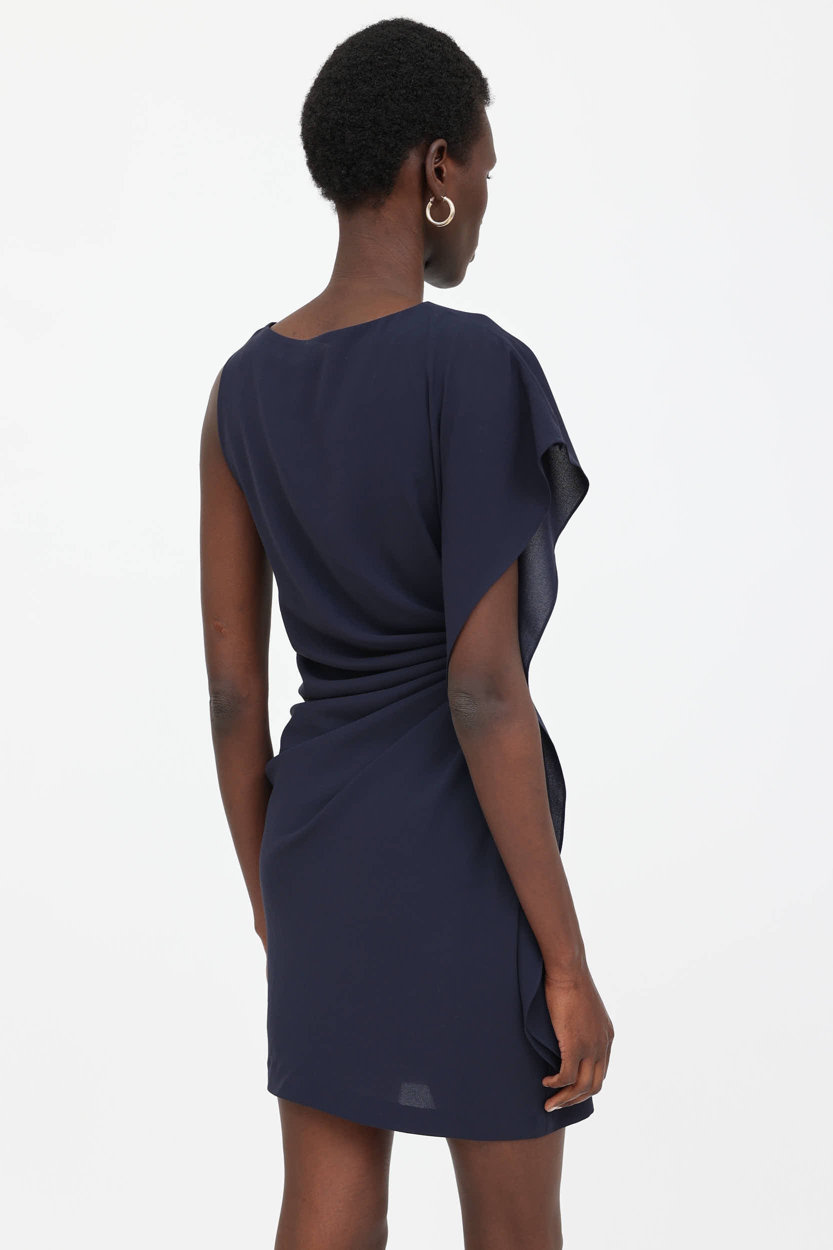 Prada Ruched Asymmetrical Dress