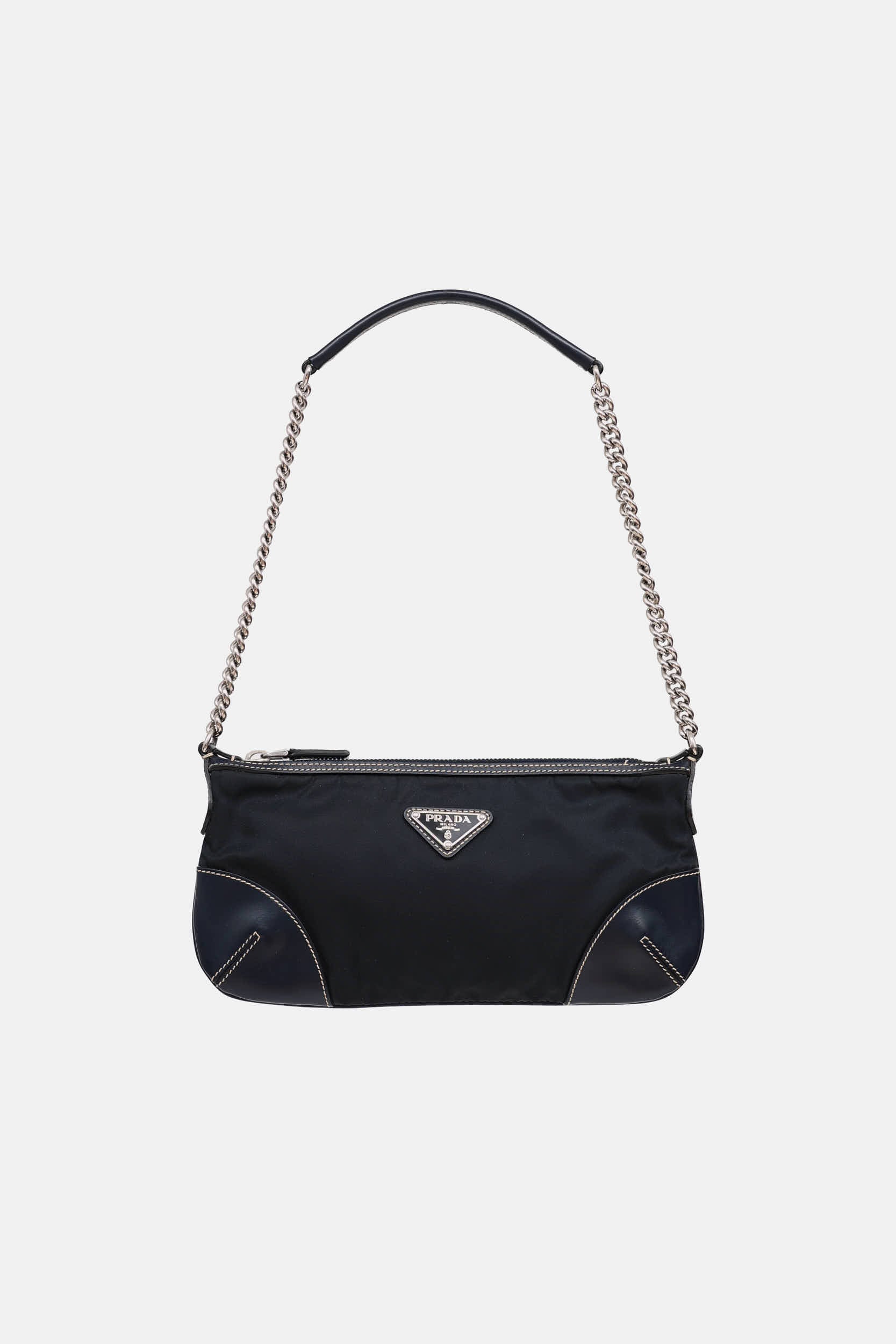 Prada Tessuto Baguette Shoulder Bag