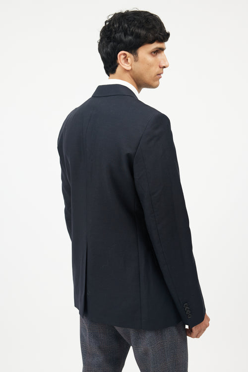 Prada Navy Wool & Mohair Blend Blazer