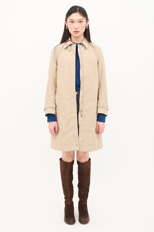 Prada Sport 2000s Kick Pleat Coat